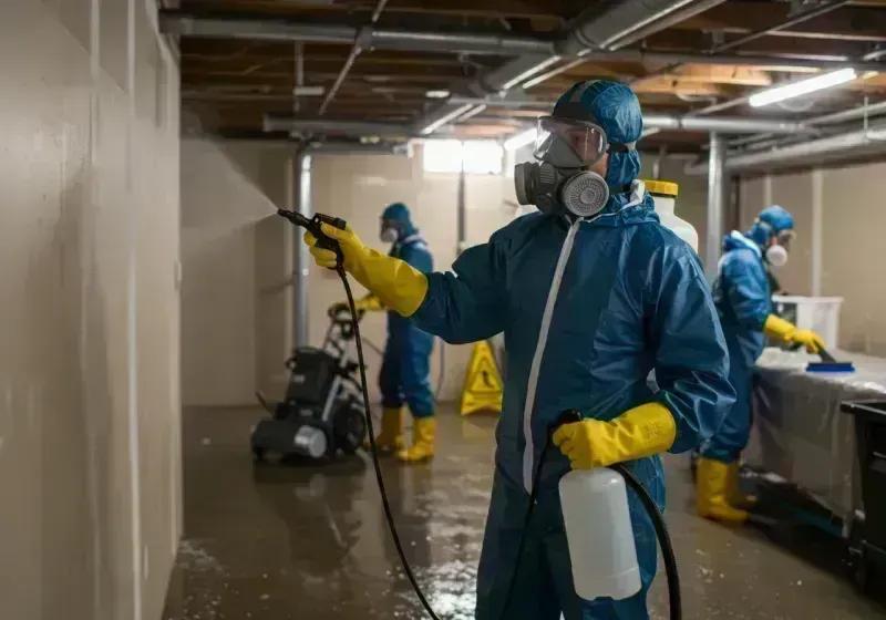 Basement Sanitization and Antimicrobial Treatment process in Easton, MD